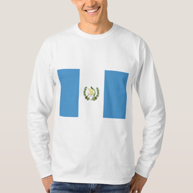 Flagge Guatemalas T-Shirt (Vorderseite)
