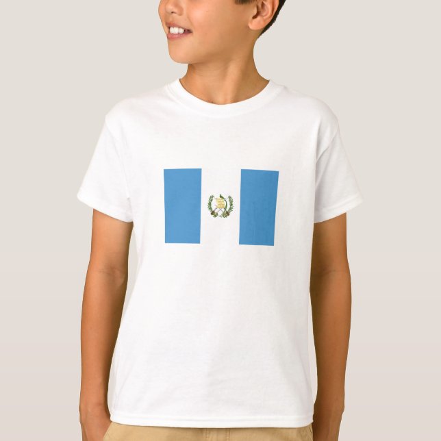 Flagge Guatemalas T-Shirt (Vorderseite)
