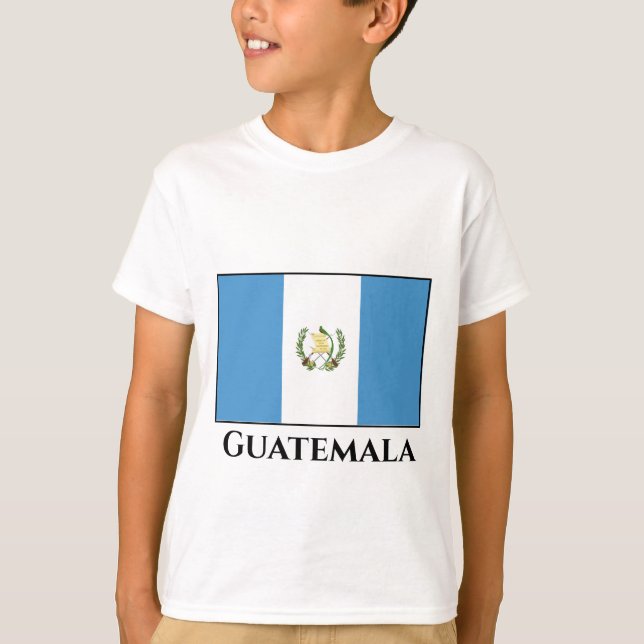 Flagge Guatemalas T-Shirt (Vorderseite)