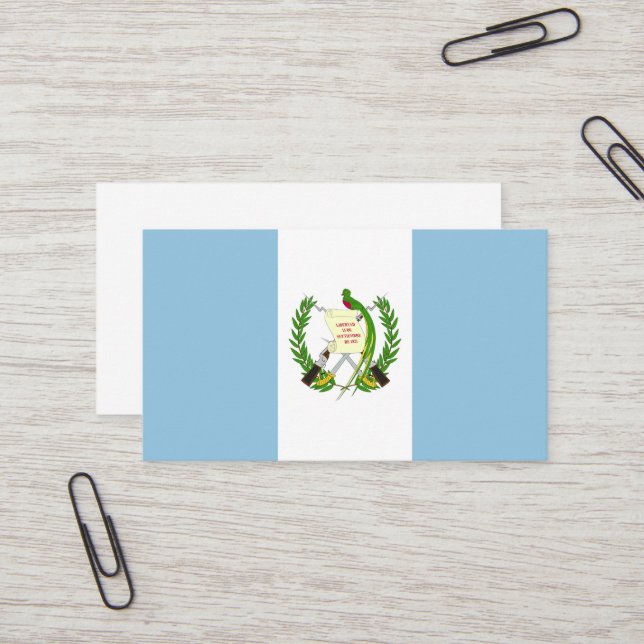 Flagge Guatemalas Visitenkarte (Vorderseite/Rückseite Beispiel)