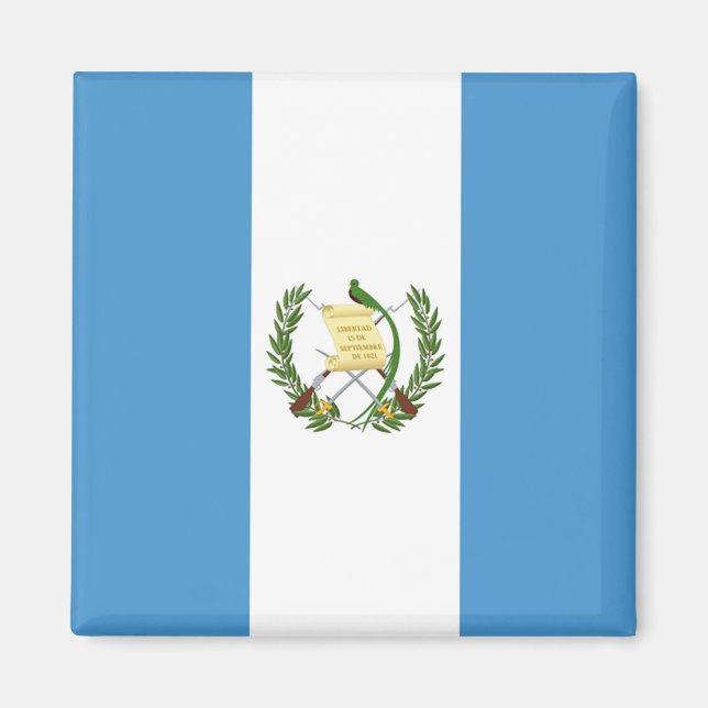 Flagge Guatemalas - Zentralamerika Magnet (Vorne)