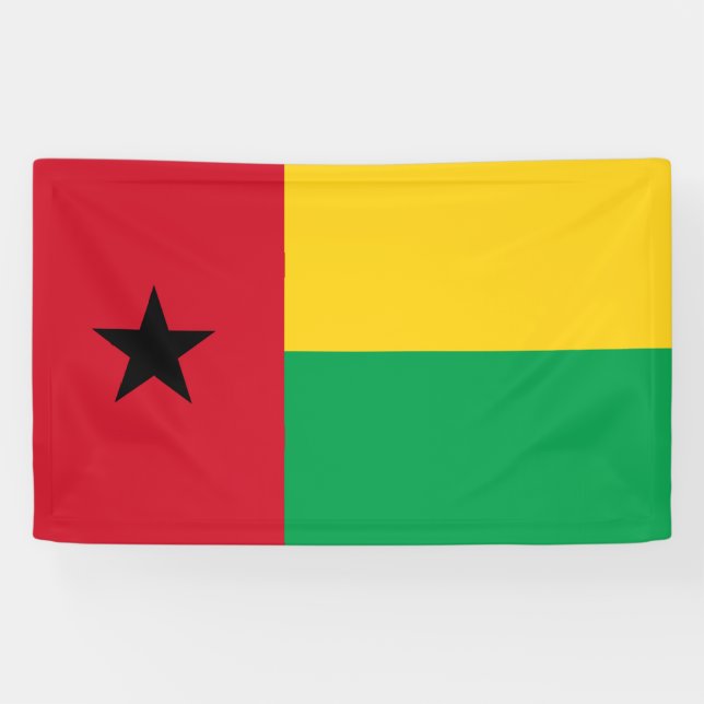 Flagge Guinea-Bissau Banner (Horizontal)