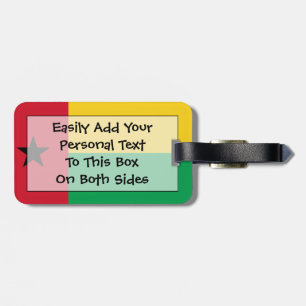 Flagge Guinea-Bissau einfacher Identifikation Gepäckanhänger