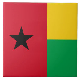 Flagge Guinea-Bissau Fliese