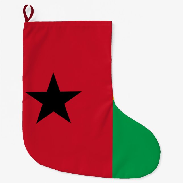 Flagge Guinea-Bissau Großer Weihnachtsstrumpf (Vorderseite)