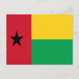 Flagge Guinea-Bissau Postkarte