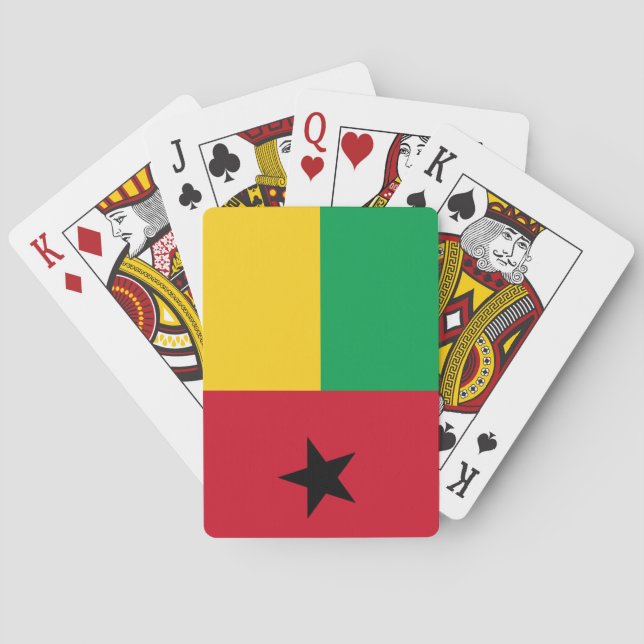 Flagge Guinea-Bissau Spielkarten (Rückseite)