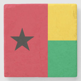 Flagge Guinea-Bissau Steinuntersetzer