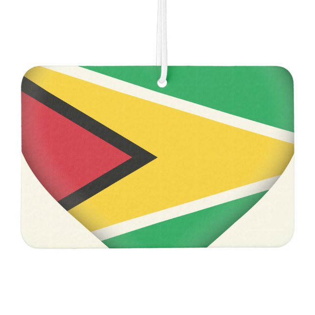 Flagge Guyanas (Guyana) Autolufterfrischer (Vorderseite)