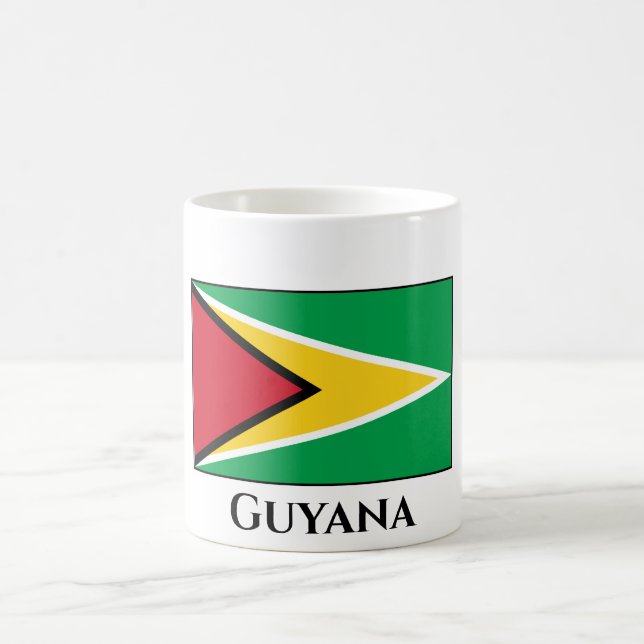 Flagge Guyanas (Guyana) Kaffeetasse (Mittel)