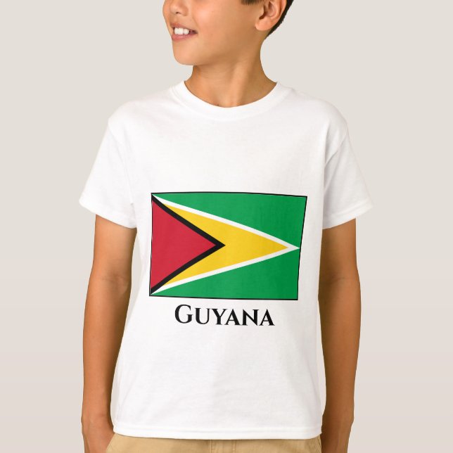 Flagge Guyanas (Guyana) T-Shirt (Vorderseite)