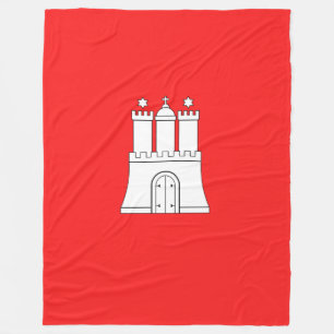 Flagge Hamburg Fleece Blanket