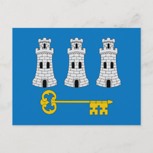 Flagge Havannas, kubanische Postkarte