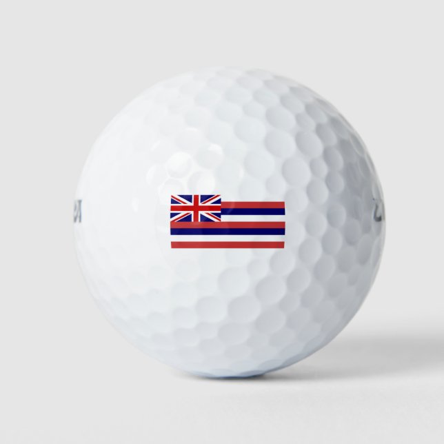 Flagge Hawaiis Golfball (Vorderseite)