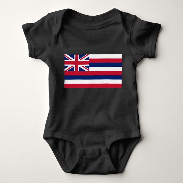 Flagge Hawaiis (US-Staat) Baby Strampler (Vorderseite)