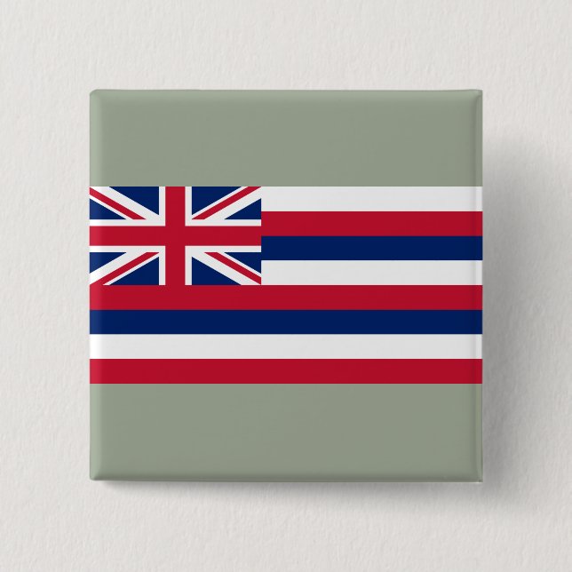 Flagge Hawaiis (US-Staat) Button (Vorderseite)