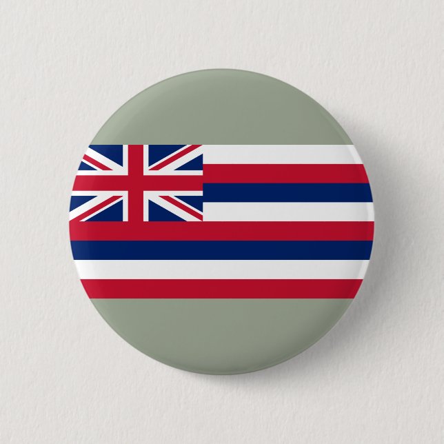 Flagge Hawaiis (US-Staat) Button (Vorderseite)