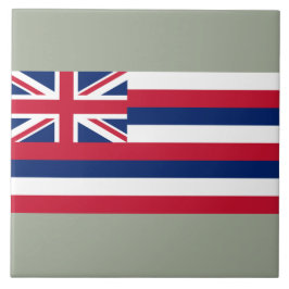 Flagge Hawaiis (US-Staat) Fliese