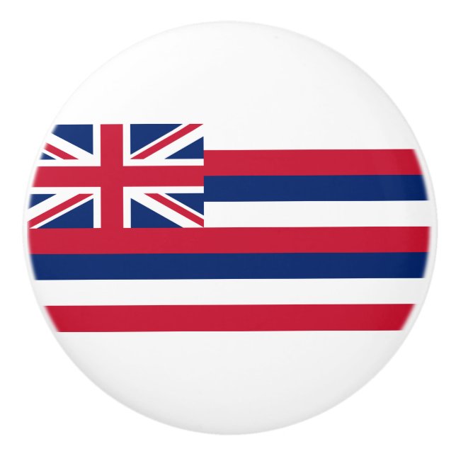 Flagge Hawaiis (US-Staat) Keramikknauf (Vorderseite)