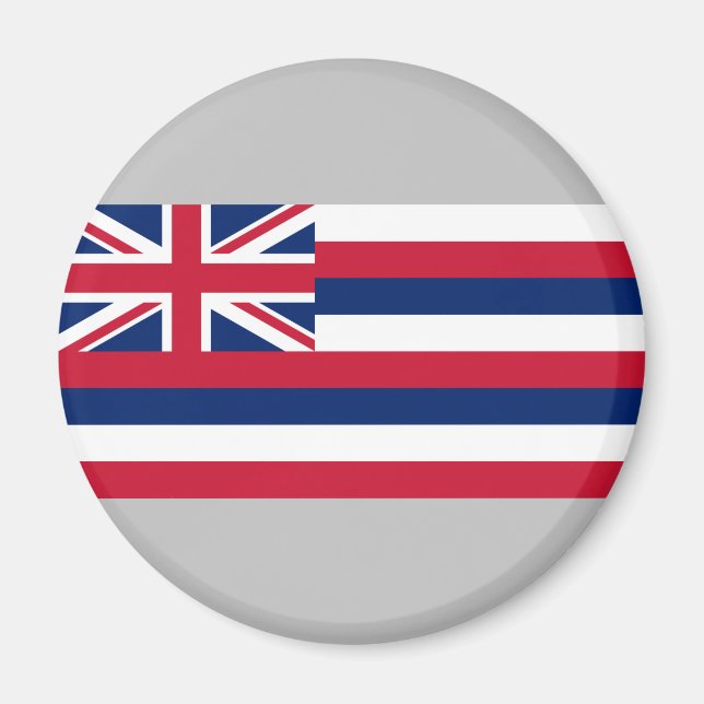 Flagge Hawaiis (US-Staat) Magnet (Vorne)