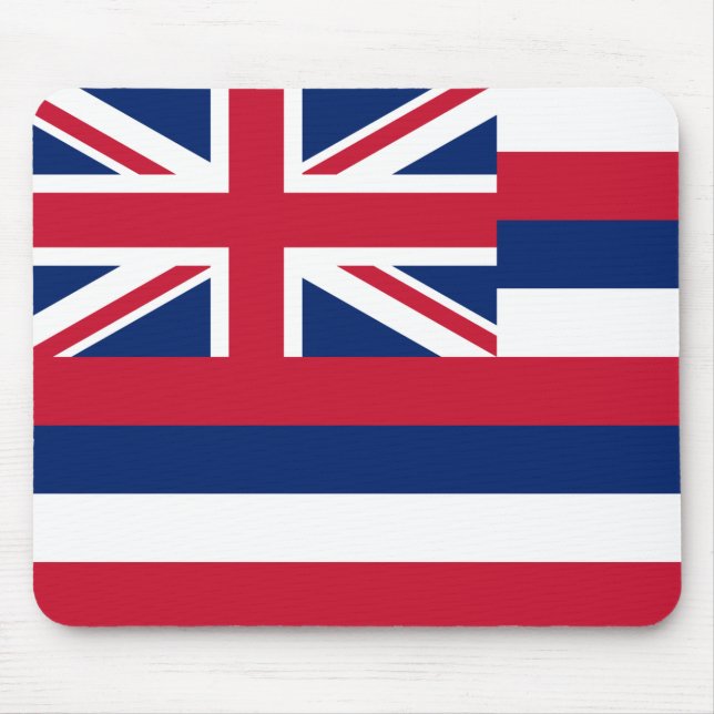 Flagge Hawaiis (US-Staat) Mousepad (Vorne)