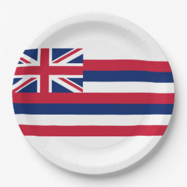 Flagge Hawaiis (US-Staat) Pappteller