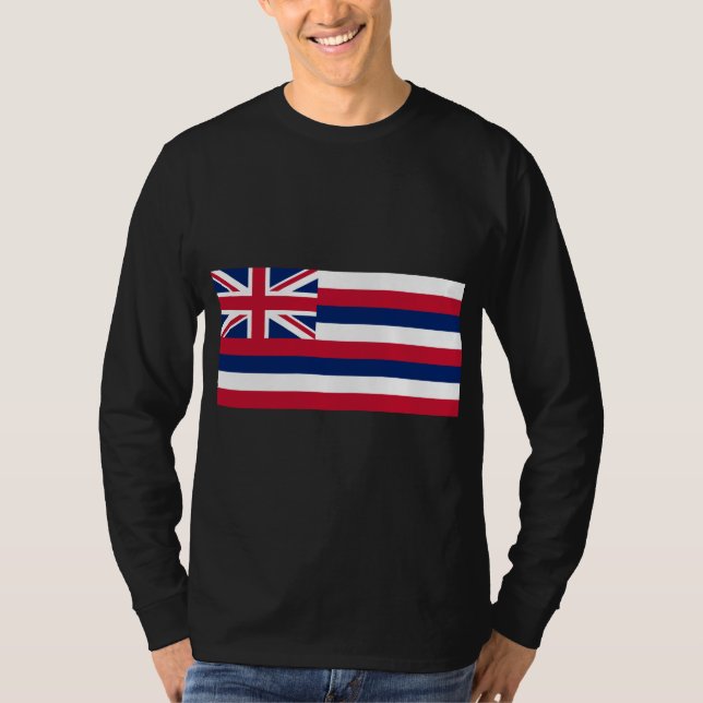 Flagge Hawaiis (US-Staat) T-Shirt (Vorderseite)