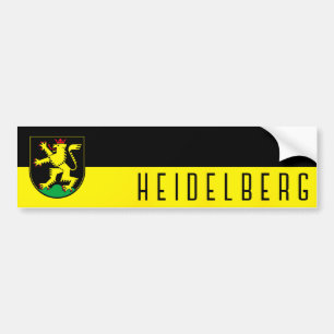 Flagge Heidelbergs - DEUTSCHLAND Autoaufkleber