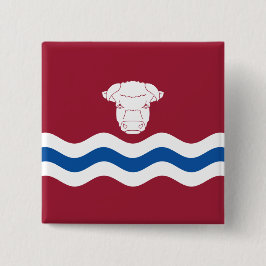 Flagge Herefordshire (Landkreis des Vereinigten Kö Button