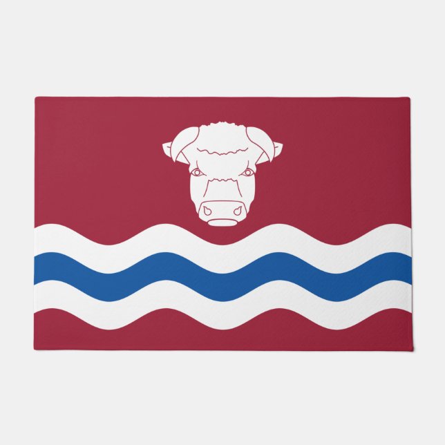Flagge Herefordshire (Landkreis des Vereinigten Kö Fußmatte (Vorderseite)