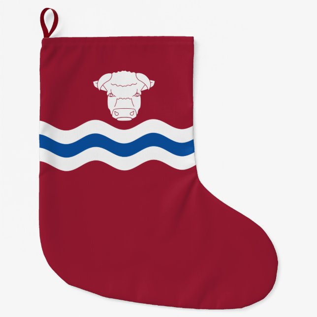 Flagge Herefordshire (Landkreis des Vereinigten Kö Großer Weihnachtsstrumpf (Vorderseite)