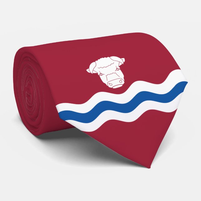 Flagge Herefordshire (Landkreis des Vereinigten Kö Krawatte (Gerollt)
