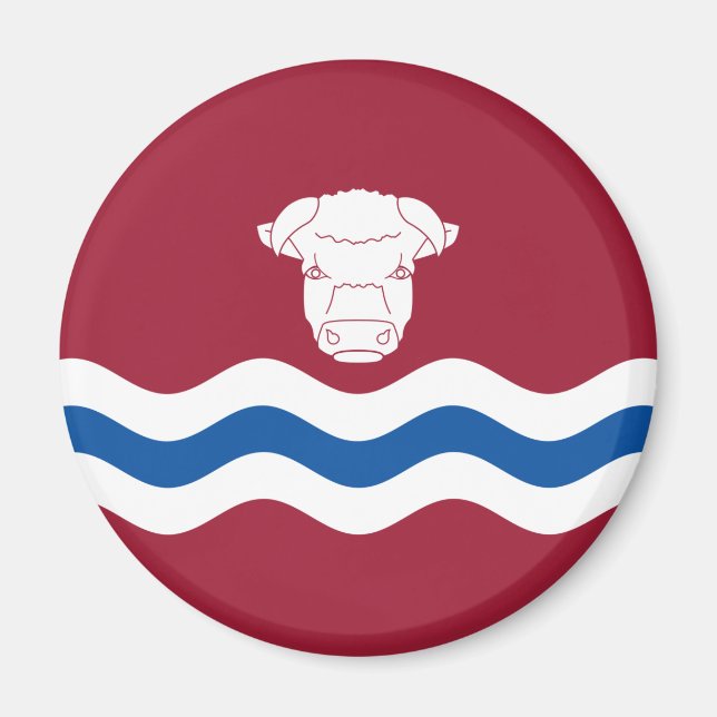 Flagge Herefordshire (Landkreis des Vereinigten Kö Magnet (Vorne)