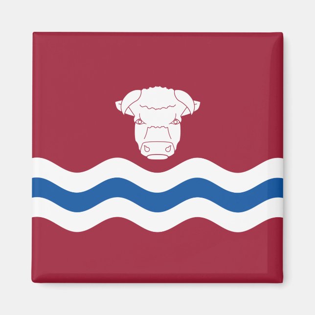 Flagge Herefordshire (Landkreis des Vereinigten Kö Magnet (Vorne)