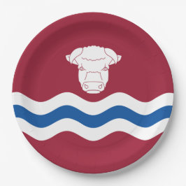 Flagge Herefordshire (Landkreis des Vereinigten Kö Pappteller