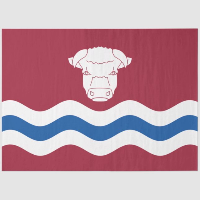 Flagge Herefordshire (Landkreis des Vereinigten Kö Seidenpapier (Vorderseite)