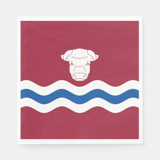 Flagge Herefordshire (Landkreis des Vereinigten Kö Serviette (Vorderseite)