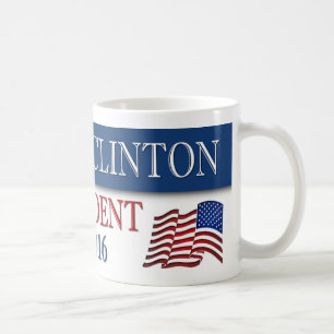 Flagge Hillary Clinton-Präsidenten-2016 USA Tasse