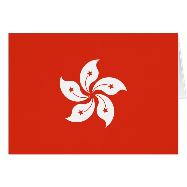 Flagge Hongkong (Vorderseite (Horizontal))