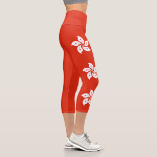 Flagge Hongkong Capri Leggings