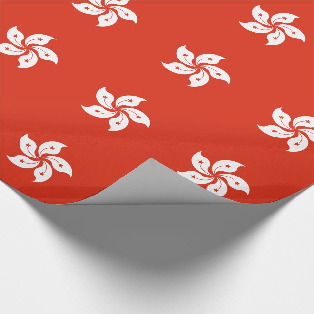Flagge Hongkong Geschenkpapier (Ecke)