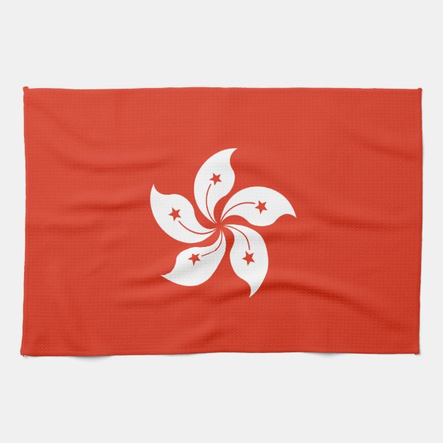 Flagge Hongkong Geschirrtuch (Horizontal)