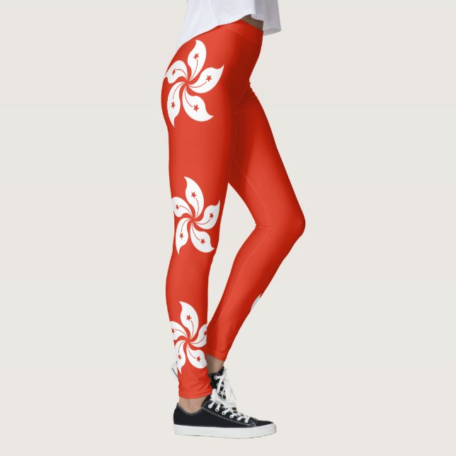 Flagge Hongkong Leggings (Rechts)