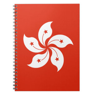 Flagge Hongkong Notizblock