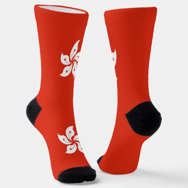Flagge Hongkong Socken (Gewinkelt)