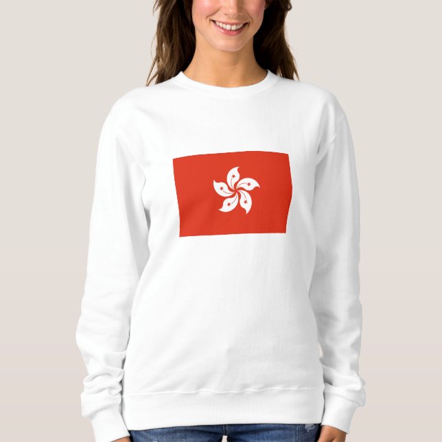 Flagge Hongkong Sweatshirt (Vorderseite)