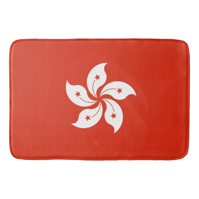 Flagge Hongkongs Bath Mat Badematte (Vorderseite)