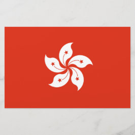 Flagge Hongkongs Briefpapier