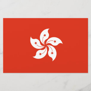 Flagge Hongkongs Briefpapier