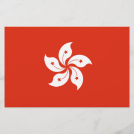 Flagge Hongkongs Briefpapier